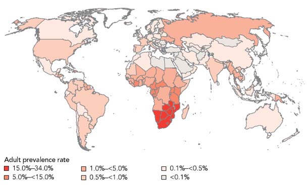  A global view of HIV infection